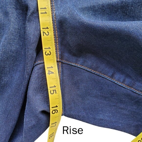 Old Navy NWT Mid Rise POP Icon Skinny Dark Blue Rinse (Fern) Curvy Girls 28 - Picture 11 of 15